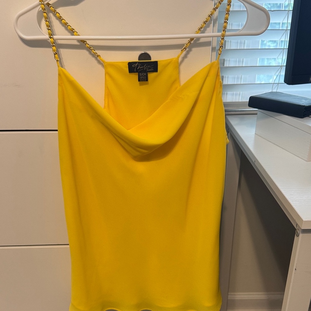 Thalia Sodi Yellow Camisole Top